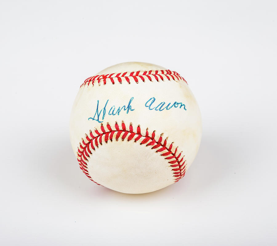 Hank Aaron Baseball #1 Photograph by Darryl Brooks