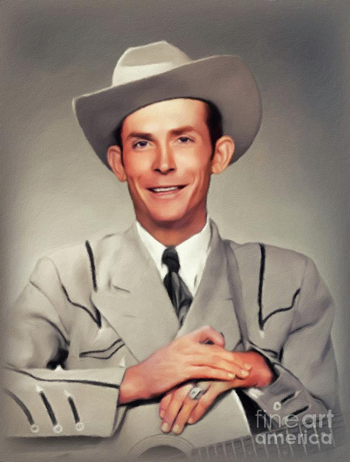 Hank Williams, Music Legend Painting by Esoterica Art Agency - Fine Art ...