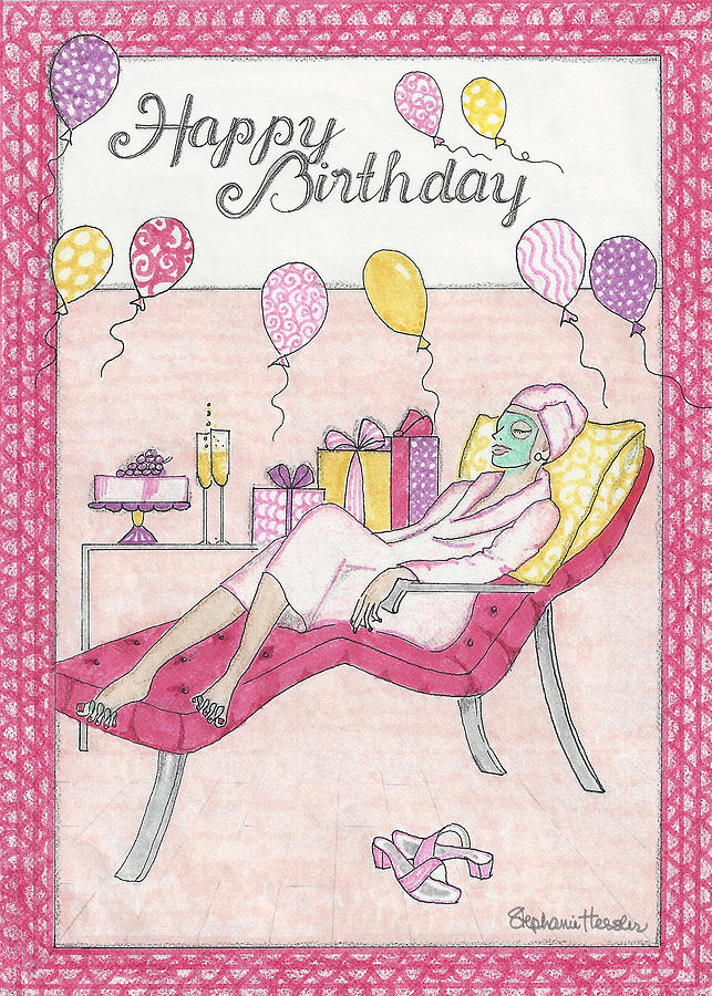 Happy Birthday Mixed Media by Stephanie Hessler