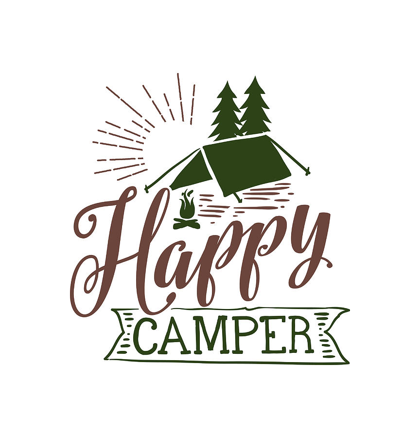 Happy Camper Digital Art by The Dude Aka Ivo - Fine Art America