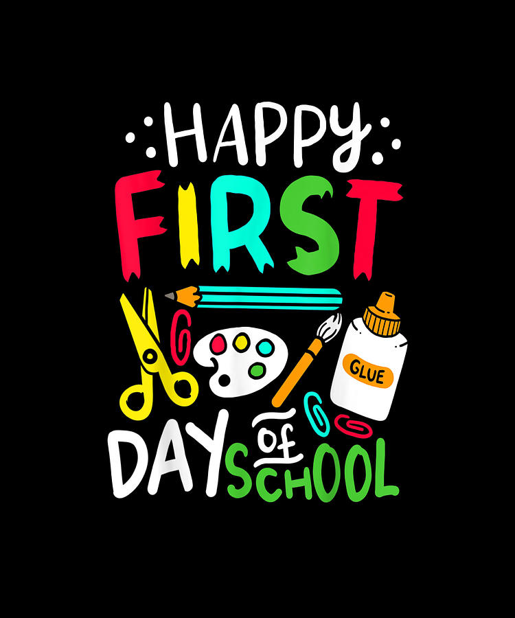 Happy Fisrt Day Of School Digital Art by Tam Nguyen Art | Fine Art America