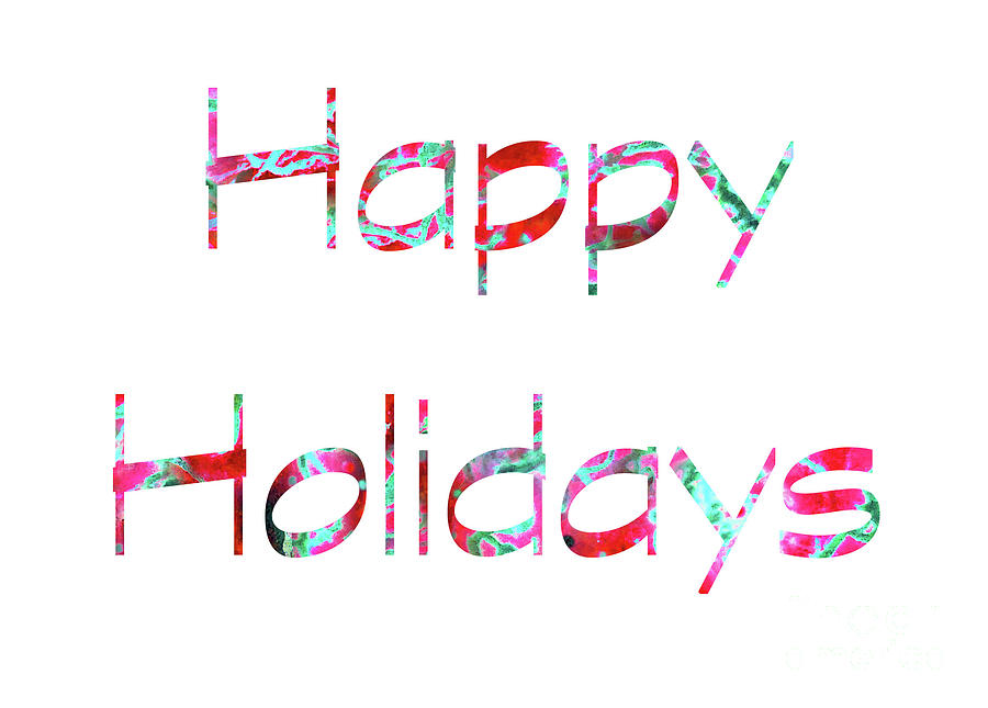 Happy Holidays Simple Card #1 Photograph by Sharon Williams Eng