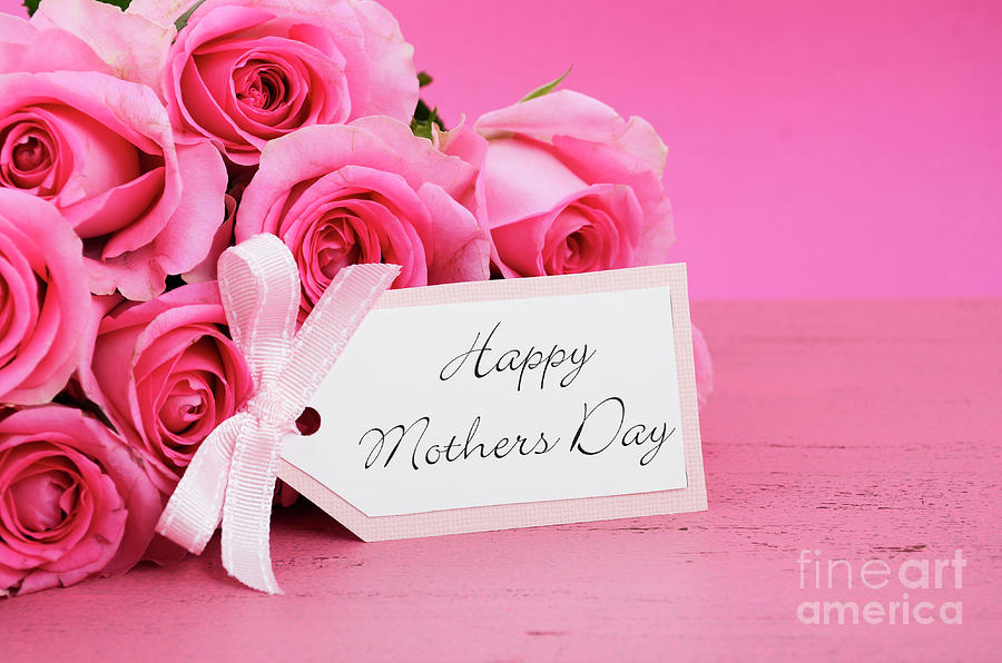 Mothers Day Pink Background