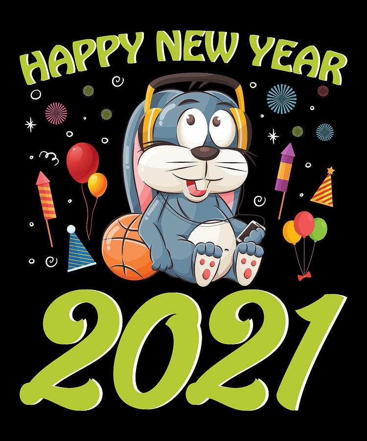 Happy New Year Gaming Gift Design 2021 #2 Digital Art by Matthias Damm -  Fine Art America