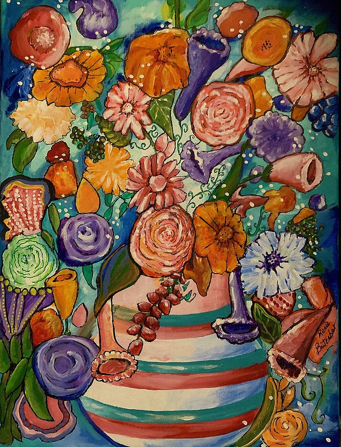 Flower Explosion Painting