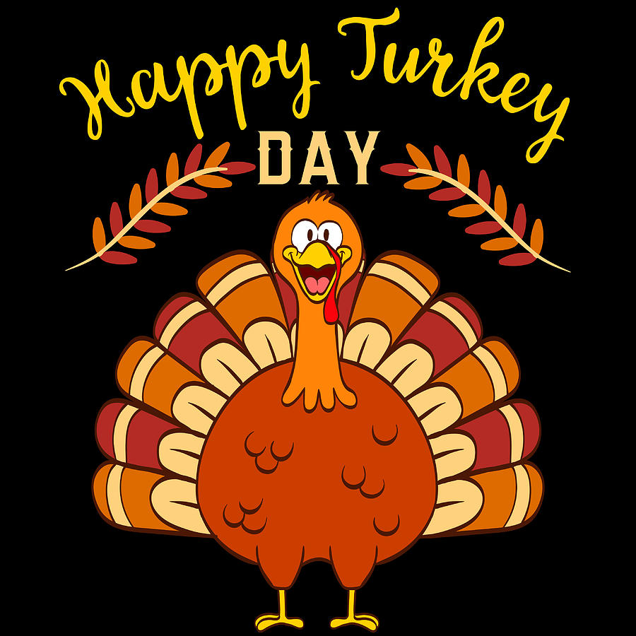 Happy Turkey Day Thanksgiving Save A Turkey Awareness Tshirt Design Veggy  Vegetarian Vegan Mixed Media by Roland Andres - Pixels