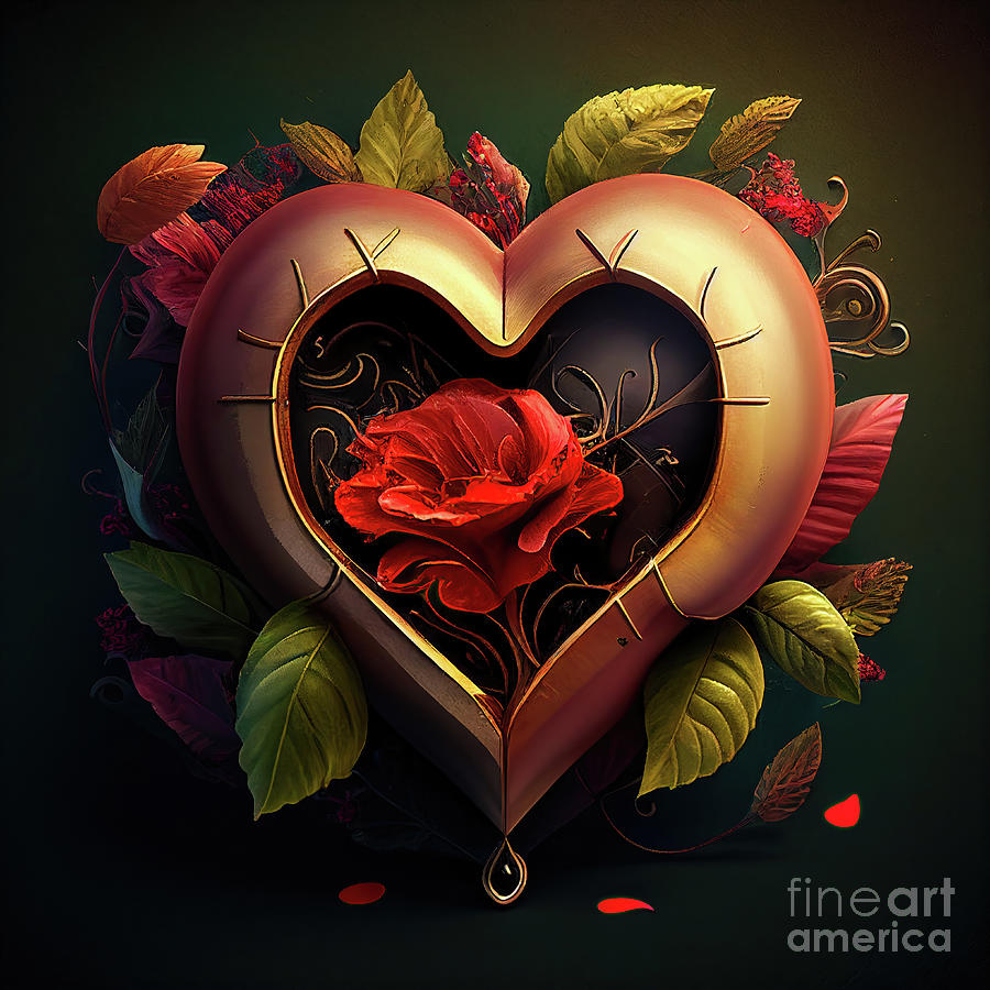 Happy Valentines Day #1 Digital Art by Felix Lai