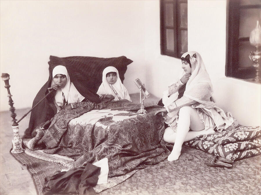 Harem of Naser Al Din Shah Qajar, Iran, c1890 Photograph by Att to ...