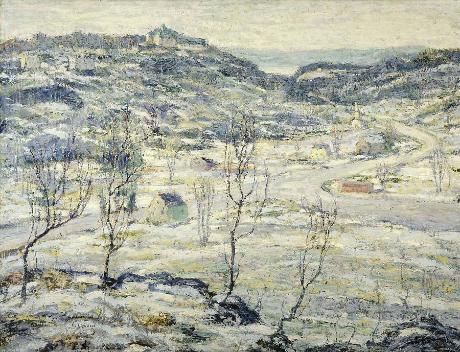 Ernest Lawson Painting - Harlem Valley  Winter  #1 by Ernest Lawson