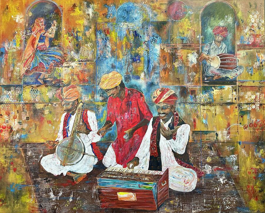 Harmony #1 Painting by Raji Musinipally Harmony #1 Painting by Raji Musinipally