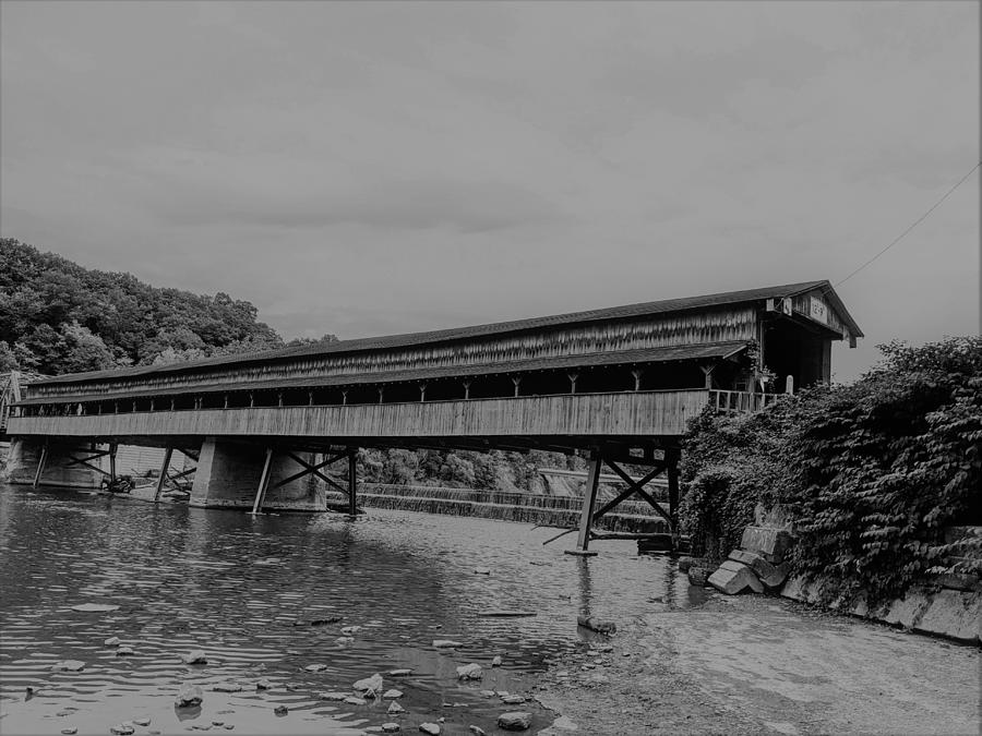 Harpersfield Covered Bridge #1 Photograph by Brad Nellis
