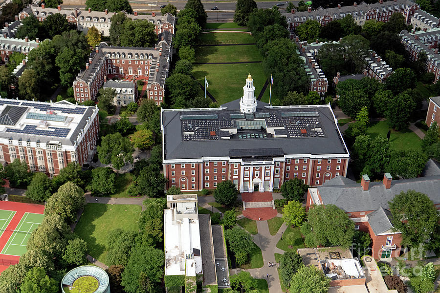 Harvard Business School at Harvard University Aerial #2 Photograph by David Oppenheimer