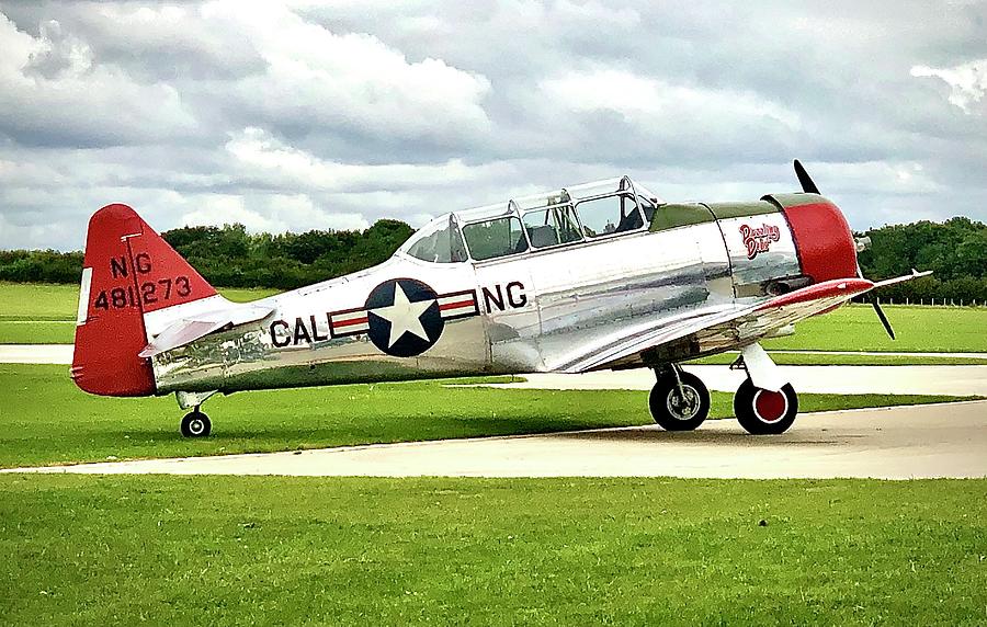 Harvard T-6 Aircraft at Sywell Airport in Northamptonshire, England #1 Photograph by Gordon James