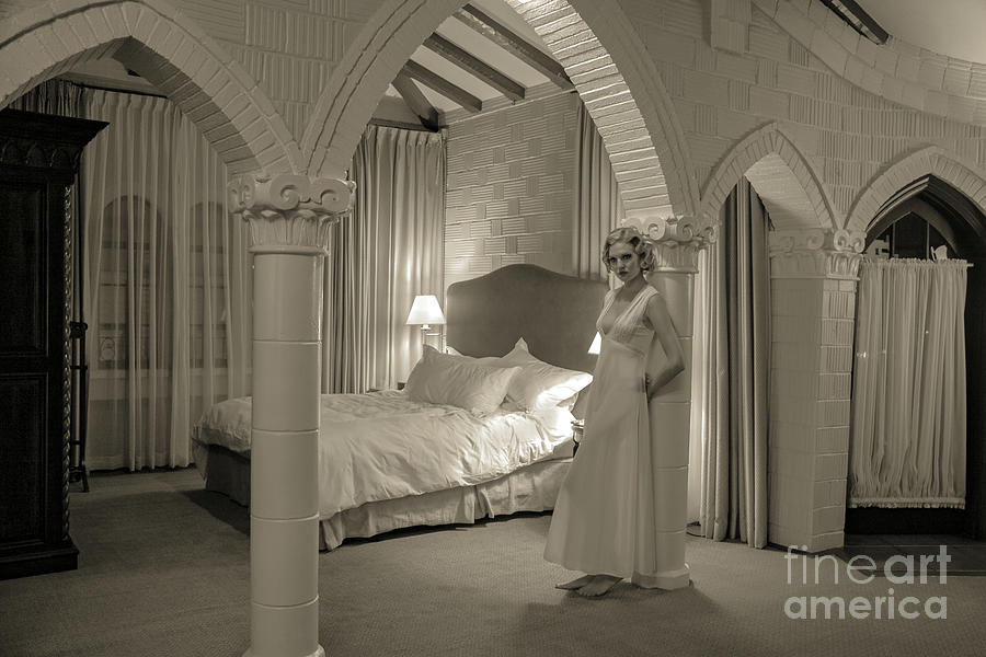 Haunted by History - Mission Inn - Carrie Jacobs Bond Photo Shoot Alternative 4 #1 Photograph by Sad Hill - Bizarre Los Angeles Archive