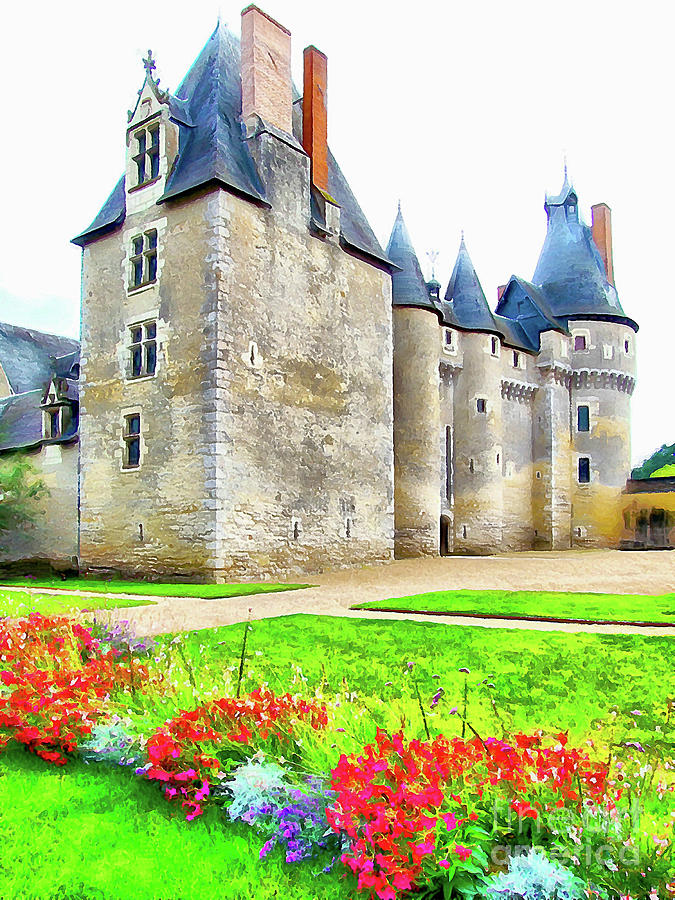 Haunted Chateau de Fougeres Sur Bievre #1 Digital Art by Joseph Hendrix
