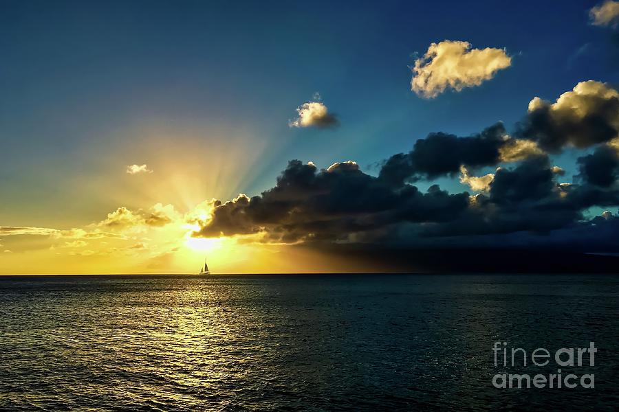 Hawaiian Sunset  #1 Photograph by Christina Ford