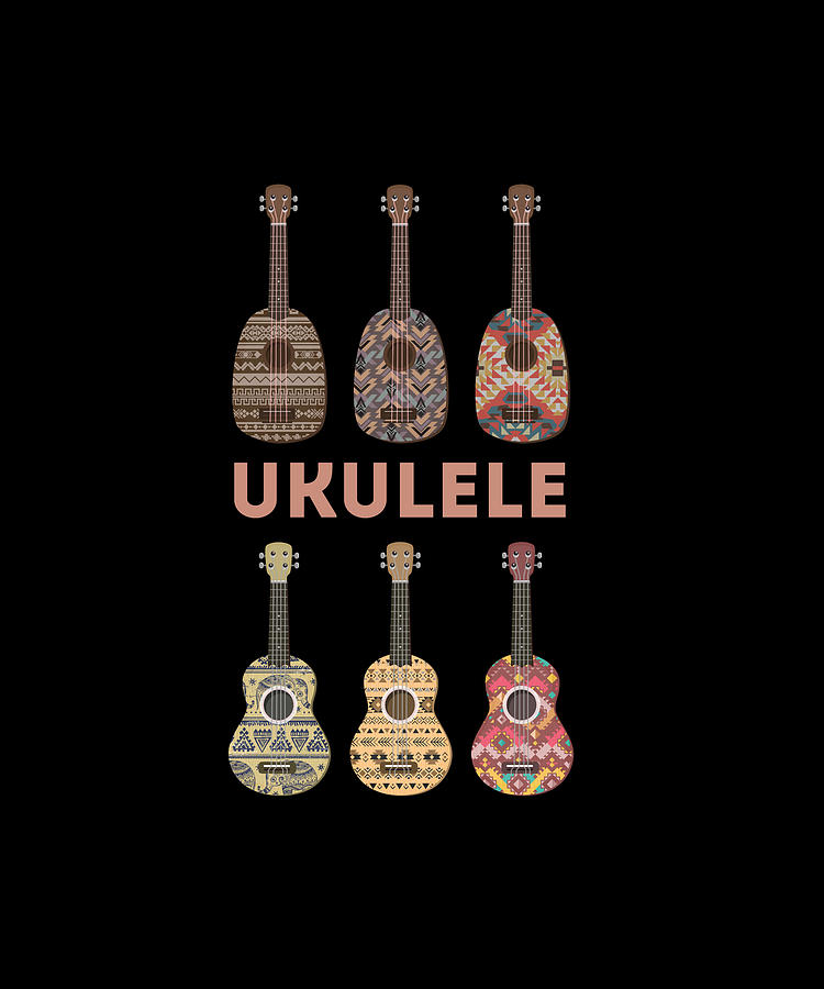 Hawaiian Ukulele Types of Musical Instruments Digital Art by Eboni ...