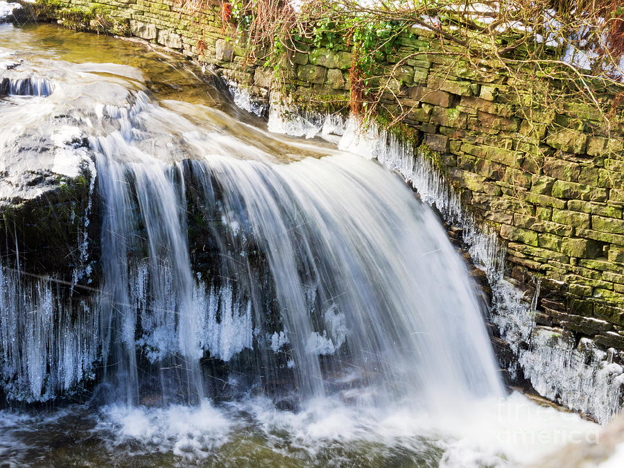 Hawes waterfall on Gayle Beck in Wensleydale Yorkshire Dales #1 Photograph by Louise Heusinkveld