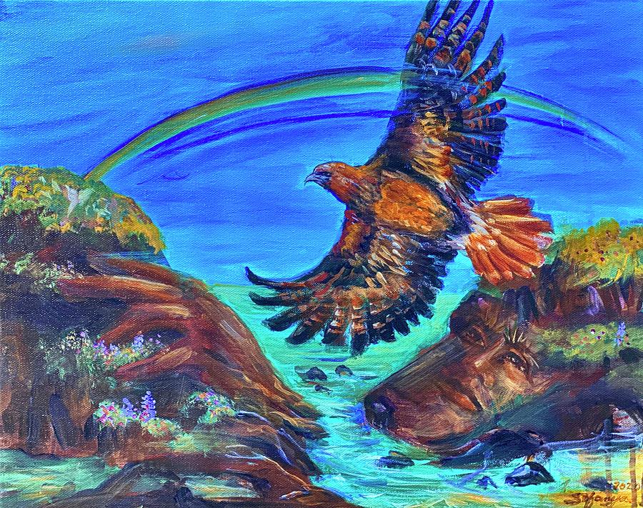 Hawk Song #1 Painting by Sofanya White