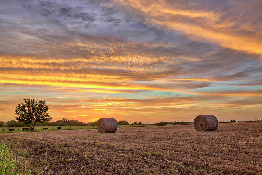 Hay Field Sunset Photograph By Mike Harlan Pixels 5458