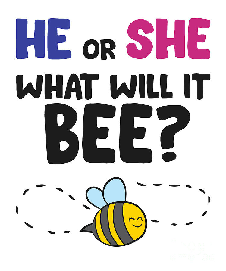 He Or She What Will It Bee Gender Reveal Pregnacy Tapestry - Textile by ...