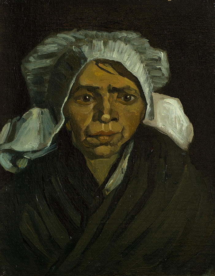 Head of a Peasant Woman #1 Painting by Vincent van Gogh