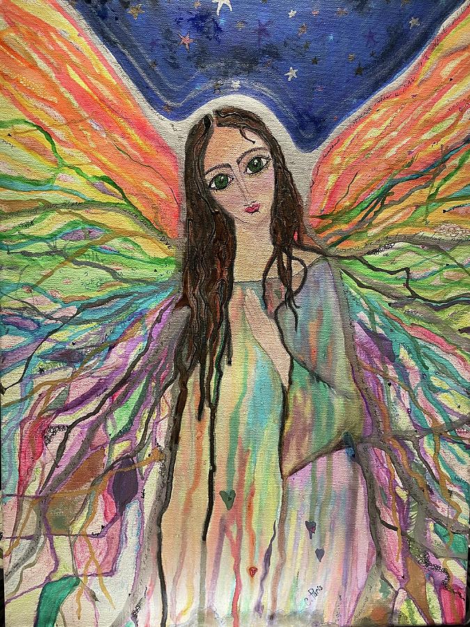 Healing Angel Painting by Christine Paris - Fine Art America