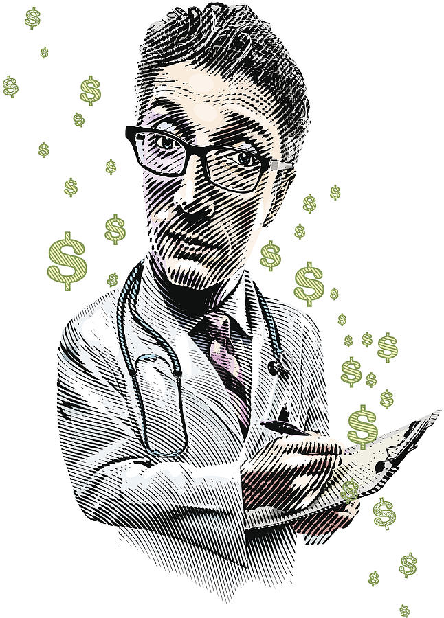 Healthcare Cost #1 Drawing by GeorgePeters