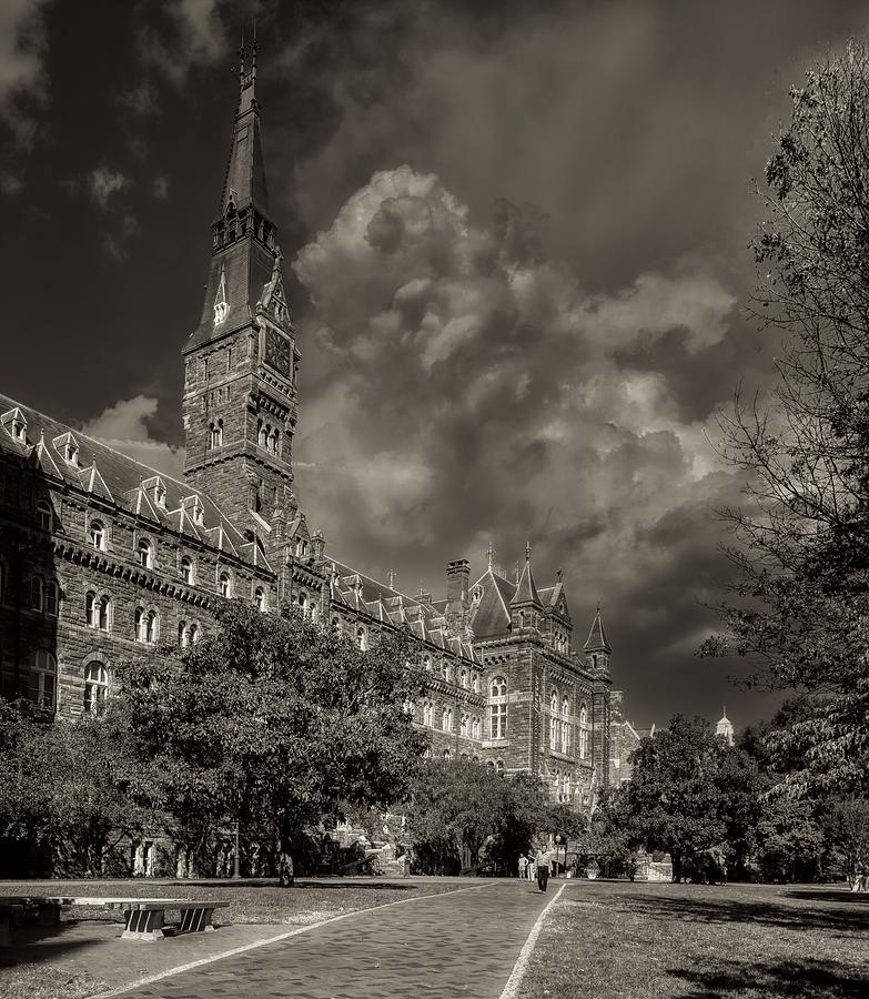 University Photograph - Healy Hall - Georgetown University Campus #1 by Mountain Dreams