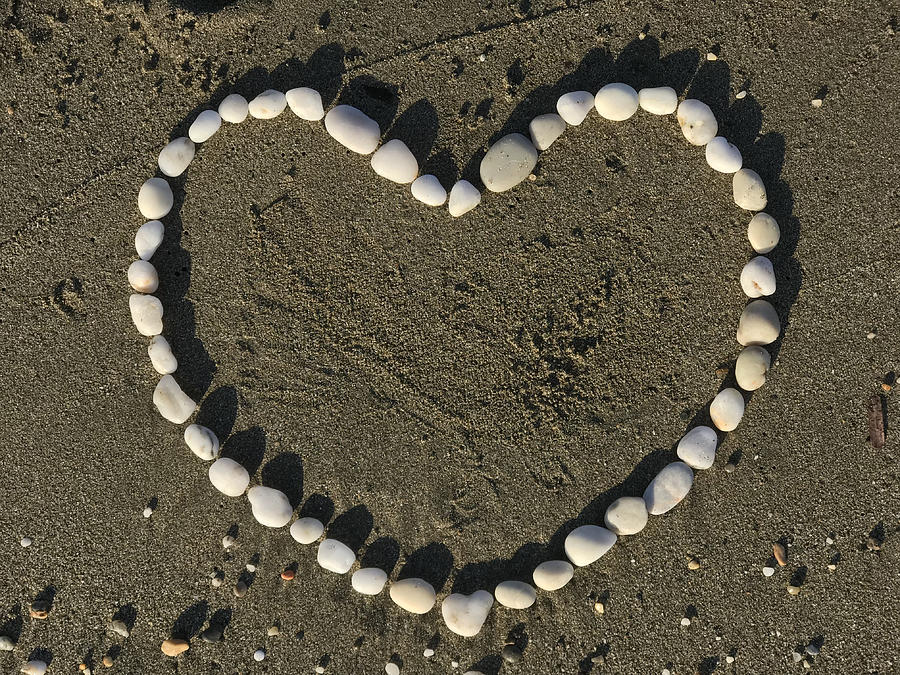 Heart in sand #1 Photograph by Jasmin Merdan