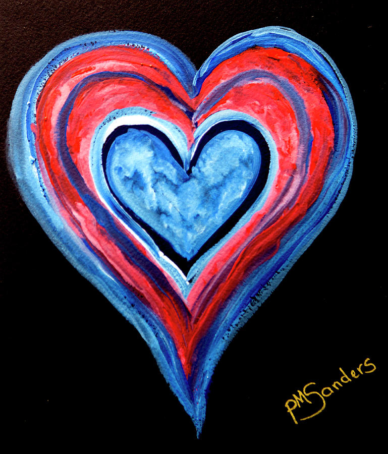 Heart Of Hearts #2 Painting by Her Arts Desire