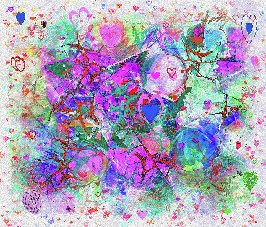 Hearts #1 Digital Art by Loredana Gallo Migliorini