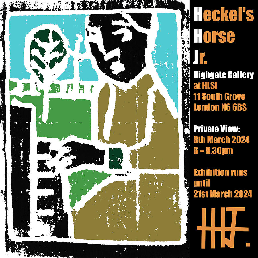 Heckels Horse Jr. Art Exhibition Poster #1 Digital Art by Edgeworth Johnstone