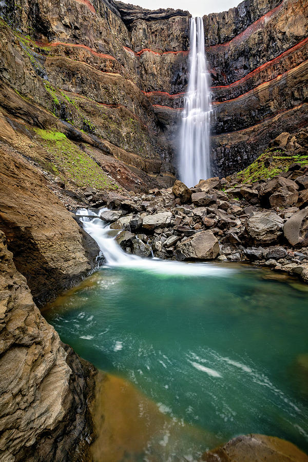 Hengifoss waterfall located in East Iceland Photograph by Peter Mundy -  Pixels