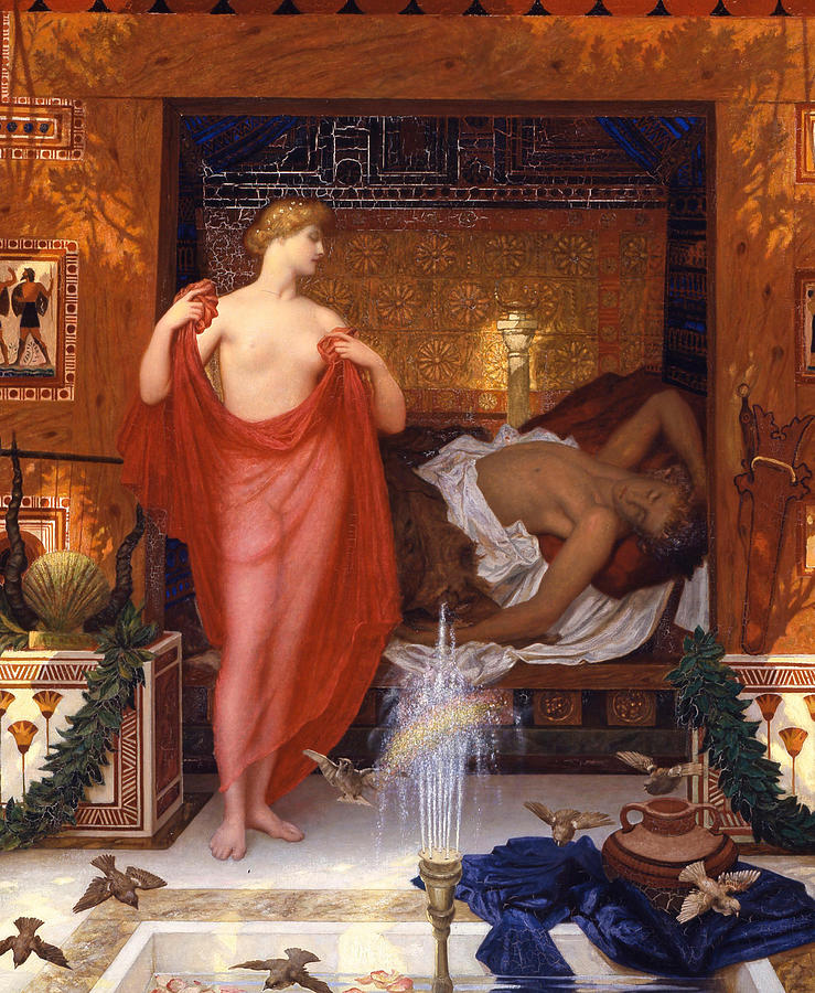 William Blake Richmond Painting - Hera in the House of Hephaistos  #1 by William Blake Richmond