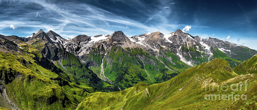 High Alpine Landscape With Mountains In National Park Hohe Tauern In Austria Photograph