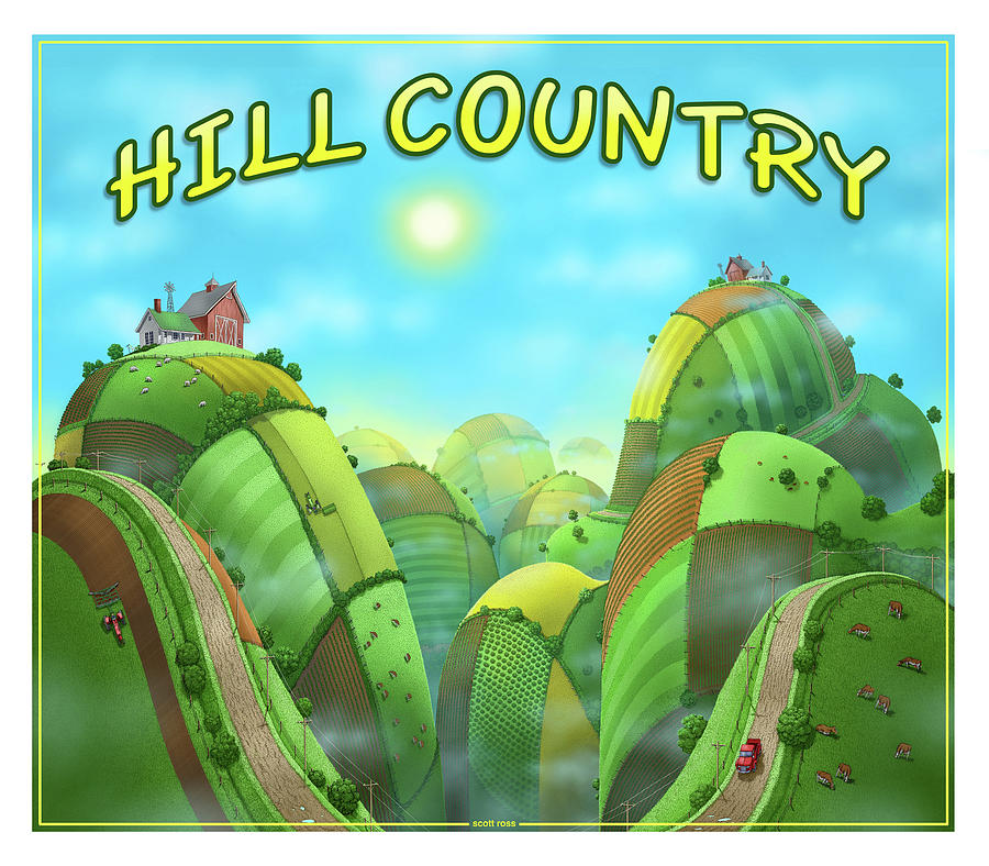 Hill Country #1 Digital Art by Scott Ross