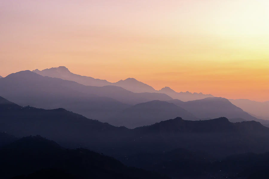 Himalayas at daybreak #1 Photograph by Radek Kucharski