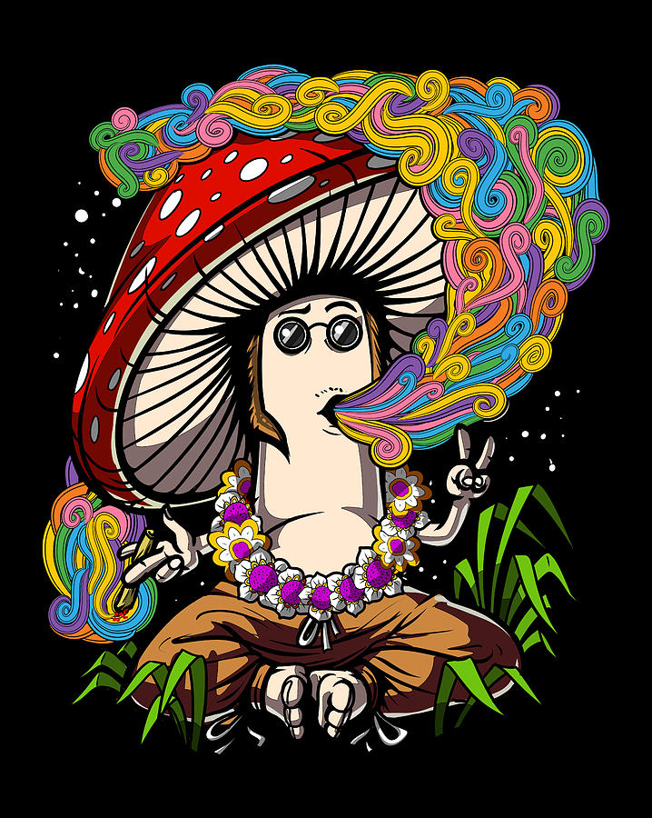 Nature Digital Art - Hippie Magic Mushroom  #1 by Nikolay Todorov
