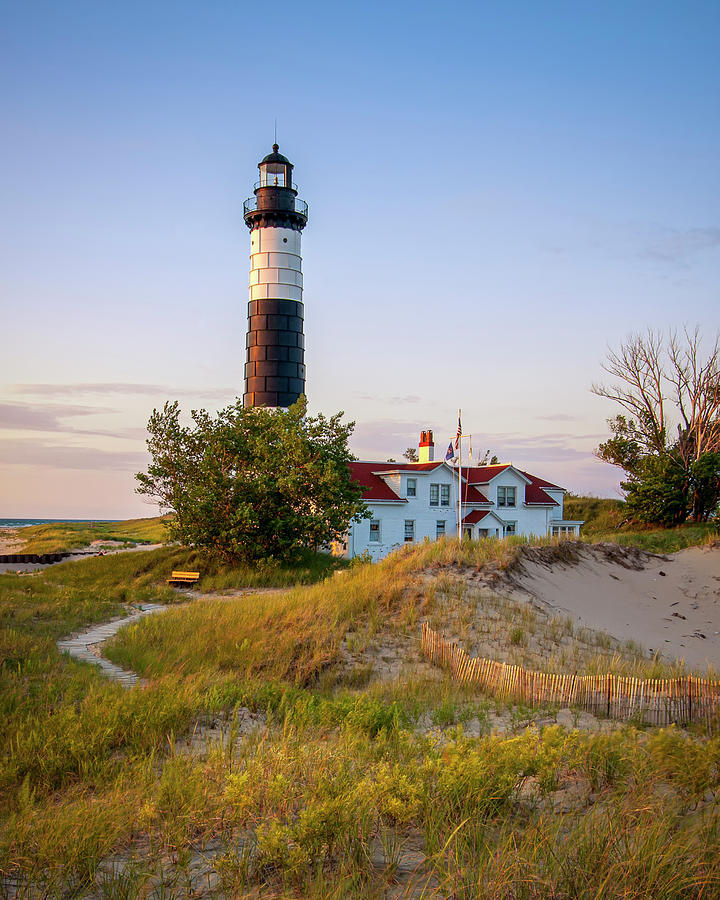 Historic Big Sable Point Light And Keepers House Photograph