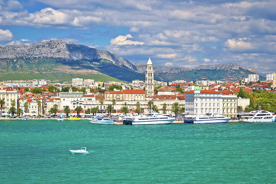 Historic City Of Split Waterfront View Photograph