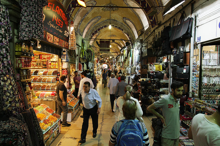 Historic Grand Bazaar in Istabul,Turkey #1 Photograph by Paulo Amorim