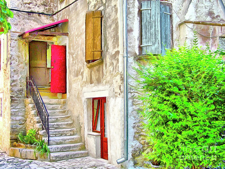 Historic Rovinj - Istria #1 Digital Art by Joseph Hendrix