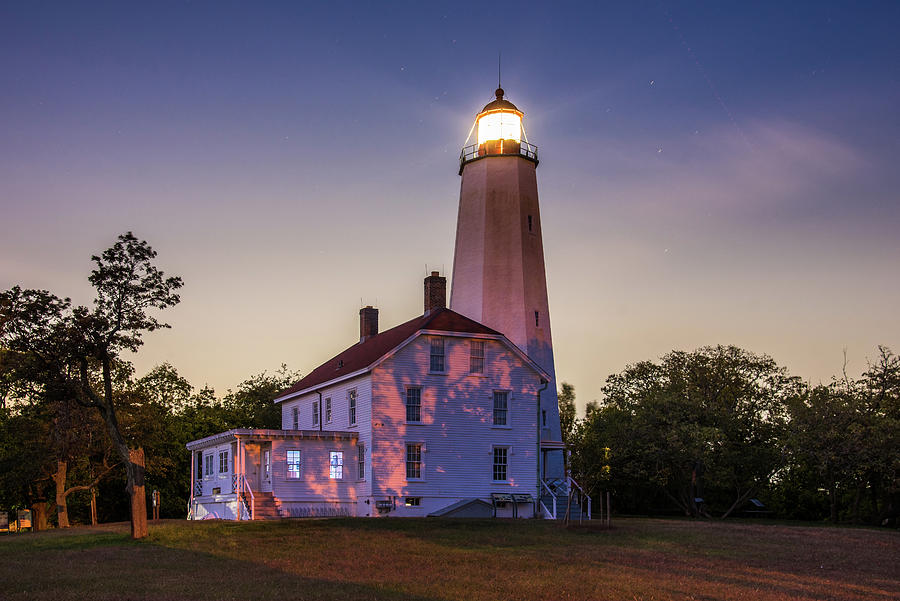 Historic Sandy Hook Lighthouse Photograph by Bob Cuthbert - Fine Art ...