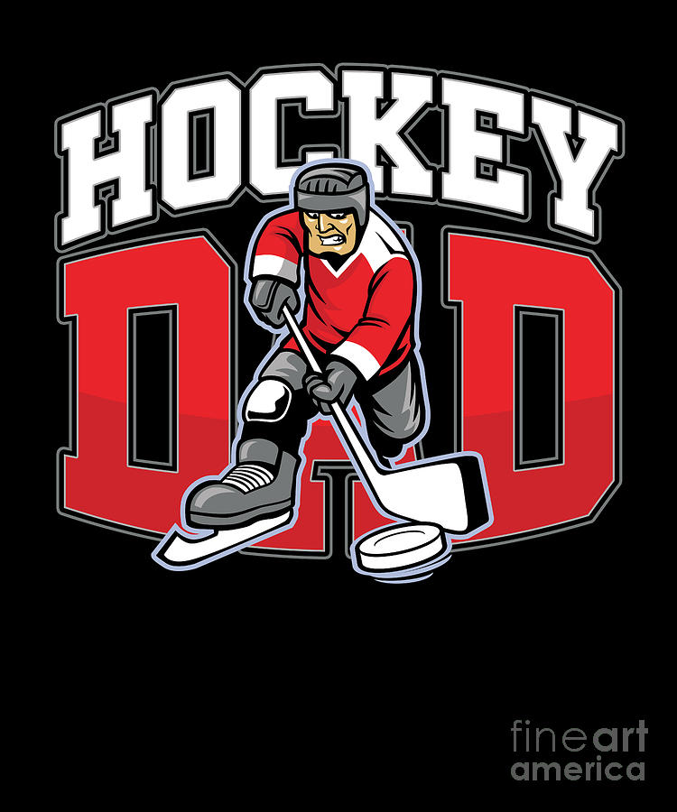 Hockey Dad Winter Sports Ice Hockey Player Gift Digital Art by Thomas ...