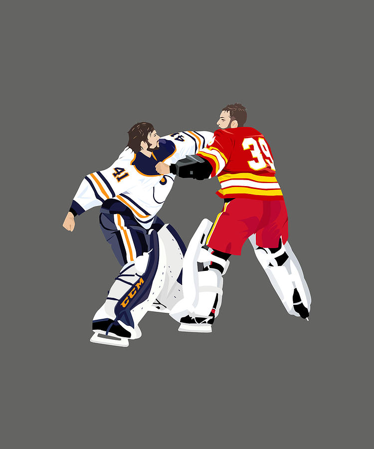 Hockey Goalie Fight Digital Art by Kha Dieu Vuong Fine Art America