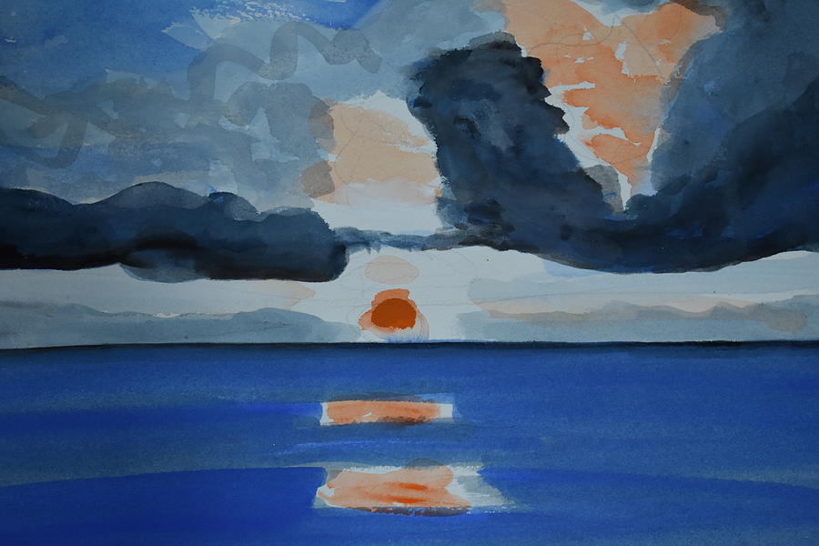 Hollywood Beach Sunrise #2 Painting by Dick Sauer