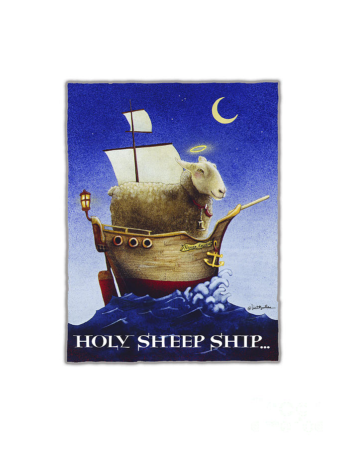 Holy Sheep Ship... #2 Painting by Will Bullas