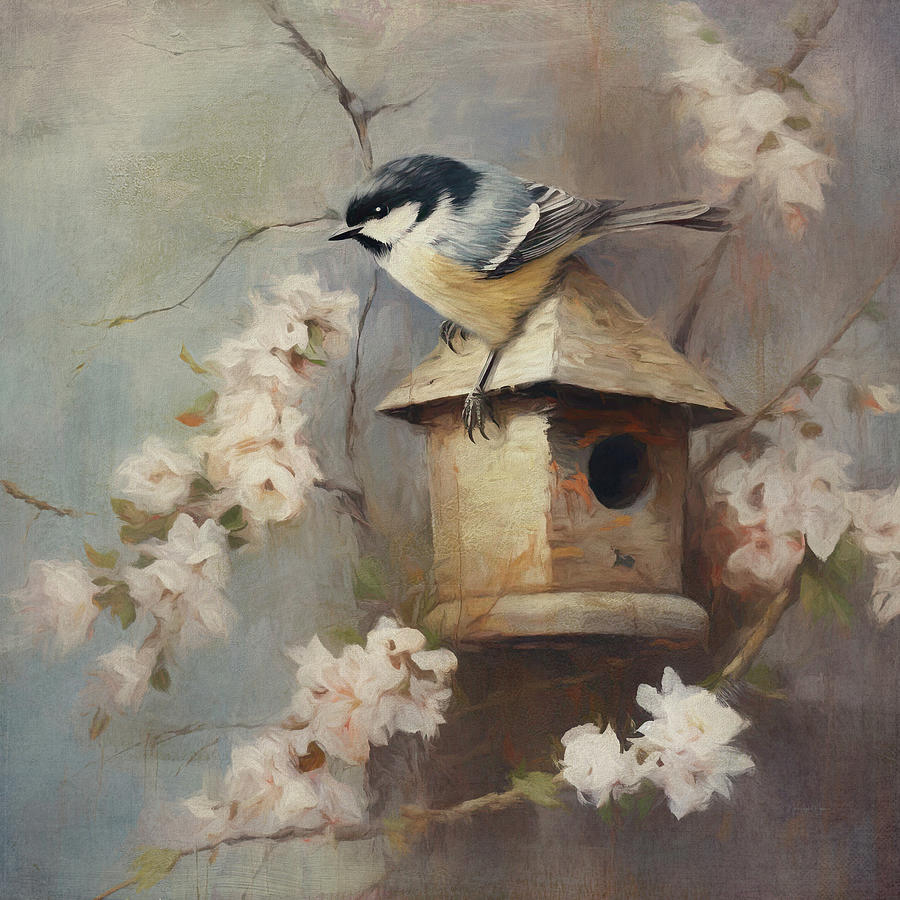 Chickadee House Digital Art by Maria Angelica Maira