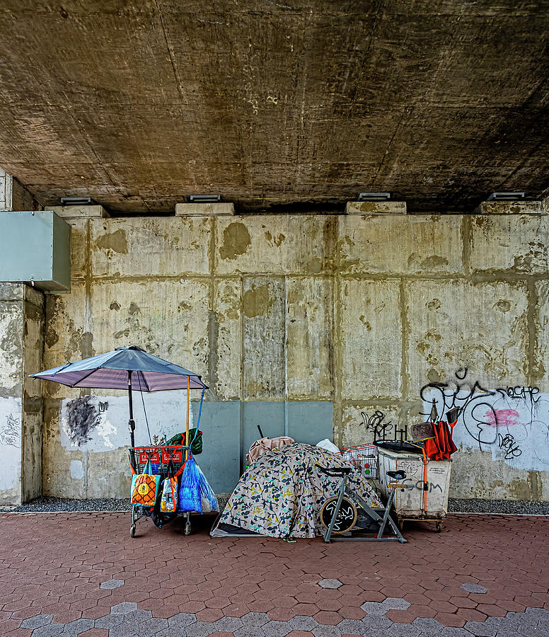 Homeless Encampment #1 Photograph by Robert Ullmann